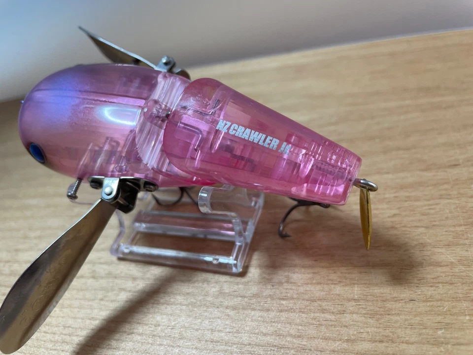 deps NZ CRAWLER Jr #11 Pink Scale Topwater Surface Crawler bait fishing lure - Image 4 of 4