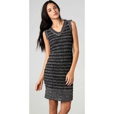 NWT Rachel Roy Wool Blend Metallic Bodycon Sweater Dress