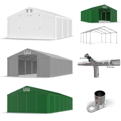 Lagerzelt 3x4 6x12 PVC Zelt Zelthalle Weidezelt Zeltgarage