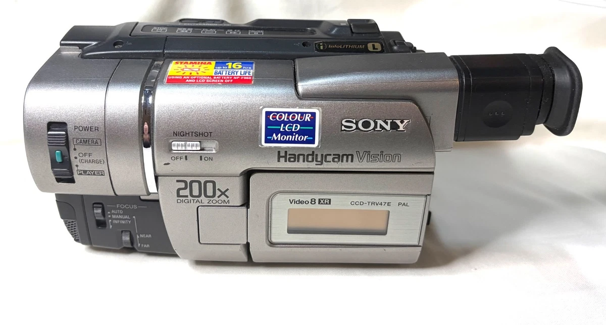 ビデオカメラ Video 8 XR Handycam Preços baixos em Filmadoras de Vídeo 8 Sony Handycam 200x Zoom