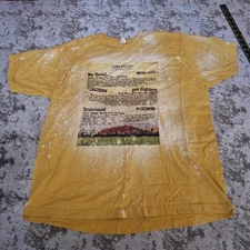 Coachella Festival T-Shirt Concert Lineup Shirt Size XL Tultex Bleach Tie-Dye