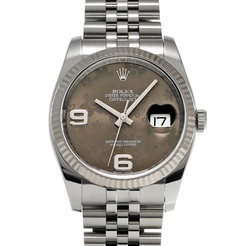 ROLEX Datejust 116234 Gray flower WATCH 729858