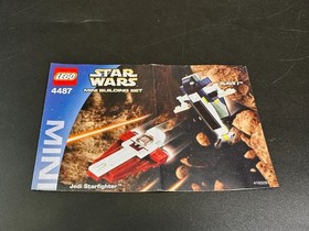 LEGO 4487 Star Wars Mini JEDI STARFIGHTER & SLAVE I Complete Set w/ Instructions