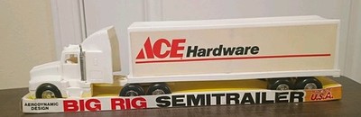 1991 Tim Mee Toy Ace Hardware Big Rig Semi Trailer Drop Down Tailgate OG Boxed