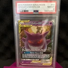 PSA 8 Gengar & Mimikyu GX 53/181 Team Up Pokémon Tag Team Card