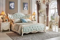 Design Schlafzimmer 5 Tlg. Barock Rokoko Komplett Bett Nachttisch Kleiderschrank