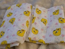 Vintage Tweety Bird Crib Sheets In Excellent Condition