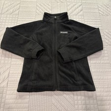 Columbia Girl Benton Springs Fleece Black Jacket Size M 10/12 
