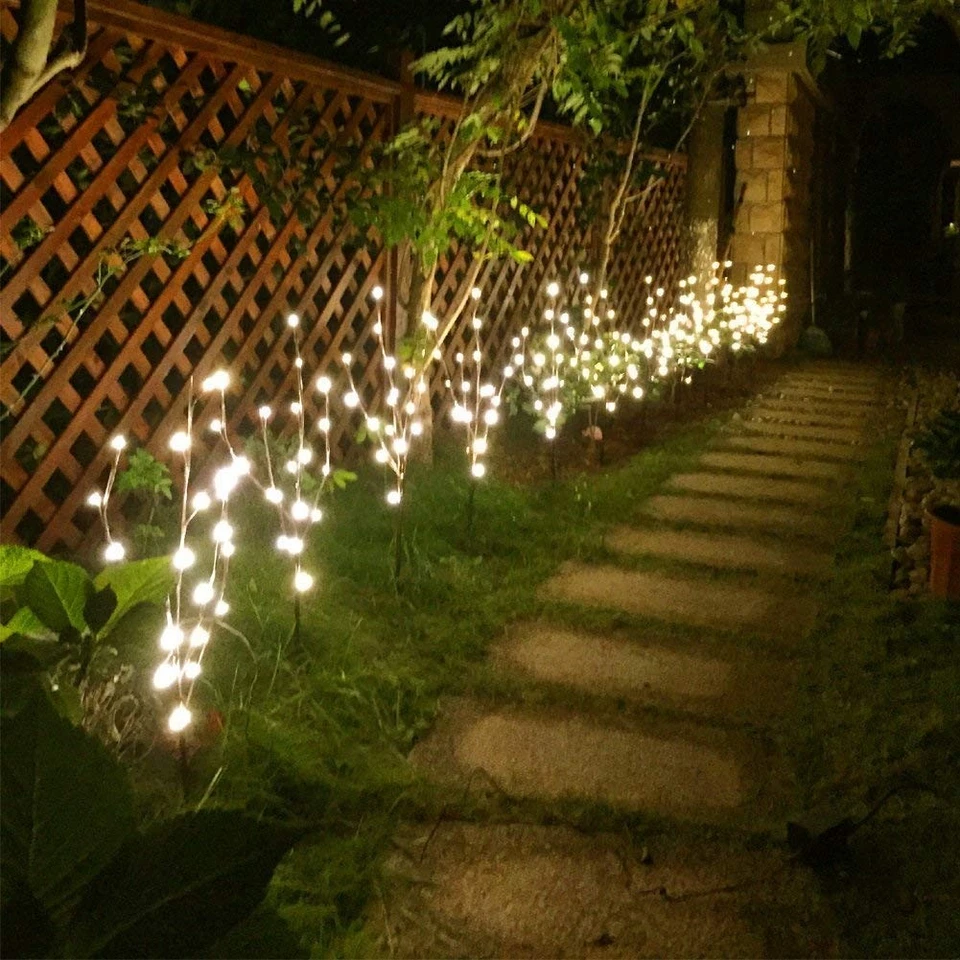 3PK 30" Brown Lighted Twig Branches Pathway Light 60 LED Warm White Bulbs for... - Image 4 of 4