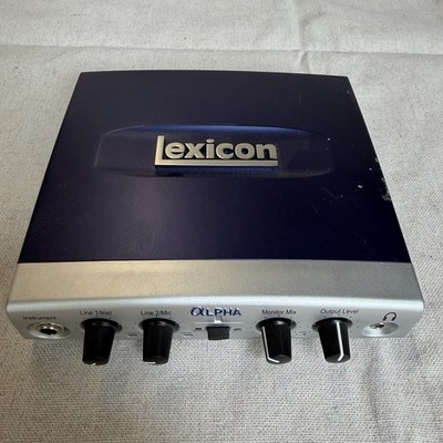 Lexicon Alpha V Desktop Digital Recording Audio Interface LEXALPHAV