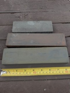 Vintage Joblot Of 3 Sharpening Stones / Oil stone./ Whetstone