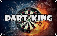 Blechschild 20X30 Cm Darts Dart King Sport Hobby Deko Geschenk Metall Schild