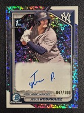 2024 Bowman Chrome 1st #CPA-JR Jesus Rodriguez Auto Mini Diamond Refractor #/100