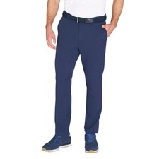 NEW Greg Norman Men's 38x30 Textured Tech Pant Blue Performance Stretch G1829