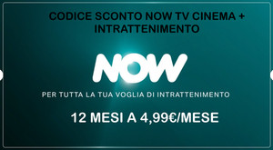 CODICE NOW TV SERIE CINEMA INTRATTENIMENTO MASTERCHEF SCONTO 12 MESI X FACTOR