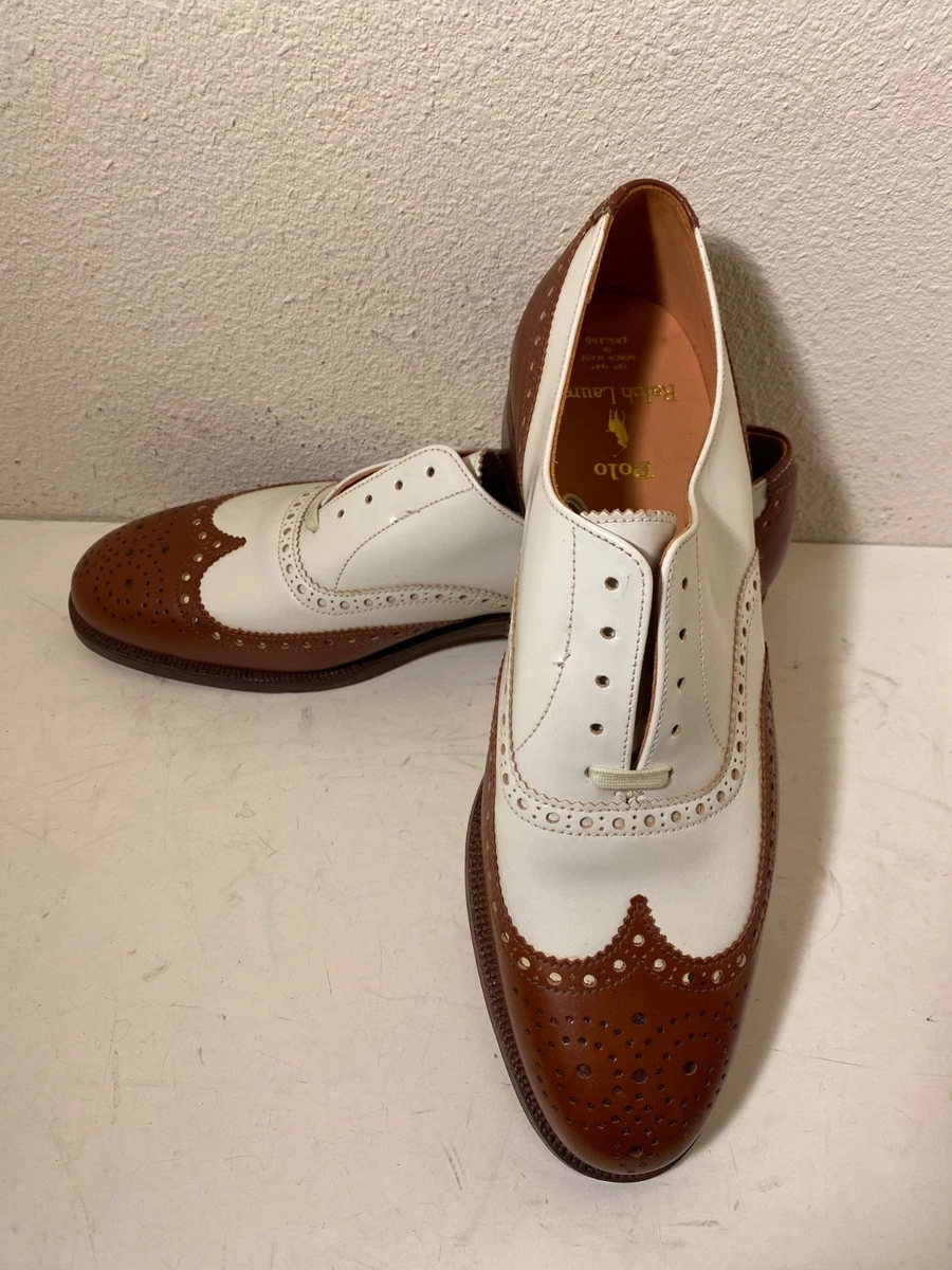 Ralph Lauren Leather Upper Wingtip Dress Shoes for Men for  display picture 3