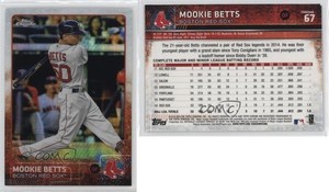 2015 Topps Chrome Prism Refractor Mookie Betts #67