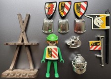 Playmobil 3265 Ritter mit Zubeh&ouml;r Schilder Greifenritter R&uuml;stung Helm Rarit&auml;t