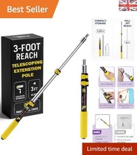 Bates Durable Extendable Paint Pole - 3 Ft Adjustable Length for Home Projects
