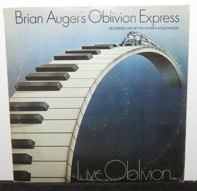 BRIAN AUGER'S OBLIVION EXPRESS LIVE AT THE WHISKEY VOL 1 (VG+) LP VINYL RECORD