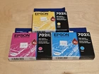 EPSON 702XL  Cyan Yellow Magenta INK CARTRIDGES New EXP 2026 & FREE SHIPPING