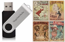 171 Vintage French Posters Lithograph Nouveau Cirque operas Shows - Vol.2 on USB