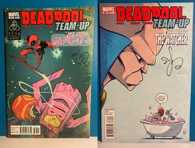 Marvel Deadpool Team-Up 883 + 884 SIGNED by Scottie Young - NM / MINT Comics