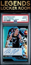2024 Panini Prizm Wnba Signatures Diana Taurasi Signature-Teal Prizm PSA 10