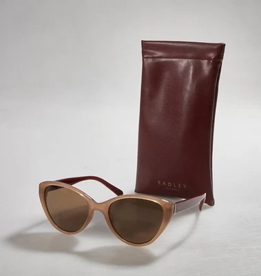 Radley London Ladies Cat Eye Sunglasses Brown Lens Nude Frame + Radley Case - Image 1 of 4