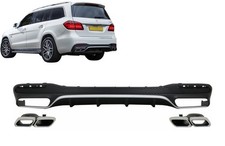 Diffusor Auspuffspitzen für Mercedes GLS X166 SUV Facelift 09.15-19 GLS63 Look Diffusor Auspuffspitzen für Mercedes GLS X166 SUV Facelift 09.15-19 GLS63 Look