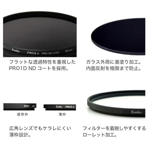 [Amazon.co.jp Exclusive] Kenko PRO1D Pro ND16 WN 62mm ND Filter for Light - Image 4 of 4
