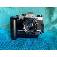 Olympus OM-10 35mm film Camera om 50mm f1.8 Lens winder
