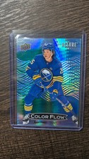 2024-25 Allure Color Flow Spectrum Green-Blue #CFL-42 Owen Power 50/50 Sabres