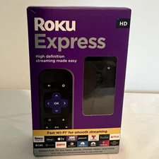 Roku Express 3960RW HD Streaming Device with Remote Black 