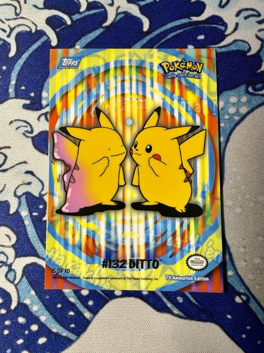 ditto pikachu pokemon card / Custom holographic Pokmon / Basic illustration c  MarinkiArt Special Conditions Ditto (Pikachu) 063/113 - Reverse