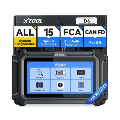 OBD2 Scanner - XTOOL D6, All System, 15 Resets, Free Updates, For Cars