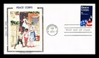 US COVER PEACE CORPS FIRST DAY ISSUE COLORANO SILK CACHET