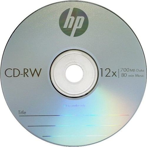 25PK HP CD-RW Logo 4x-12x Rewritable blank discs 700MB - Picture 5 of 5