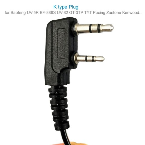 10 sztuk Kryształowy kabel Heaset Słuchawki powietrzne Mikrofon do Baofeng UV-5R BF-888S TYT - Zdjęcie 6 z 12