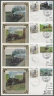 NEW ZEALAND 1988 GLENBROOK RAILWAY CINDERELLA SILK FDC's (x4) (ID:06/D60962)