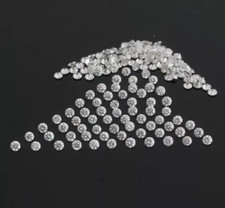1 CT Natural White Diamond Round Cut 2 mm 30 Pcs VVS1 D Grade Certified.