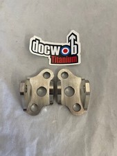 Yamaha YZF450 2007 Docwob Titanium foot peg brackets hangars mounts