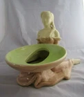 Vintage Large Haeger 3532 Porcelain Maiden- Woman- Planter Figurine ~9.75" Tall
