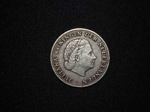 Netherlands Antillean Guilder - 1 Guilder - 1952 Silber - Juliana 1948-1980 - Picture 2 of 4