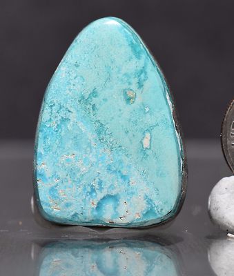 Chrysocolla  and gem silica  CABOCHON gem silica cab