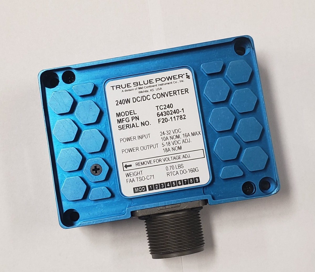 Mid-Continent True Blue Power TC240 28V TO 14VDC Converter