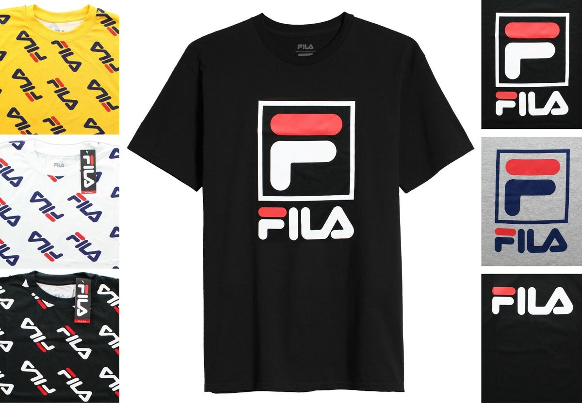 FILA Men's T-Shirt Big & Tall Crewneck Tee Square, Straight FILA Men's T-Shirt Big & Tall Crewneck Tee Square, Straight