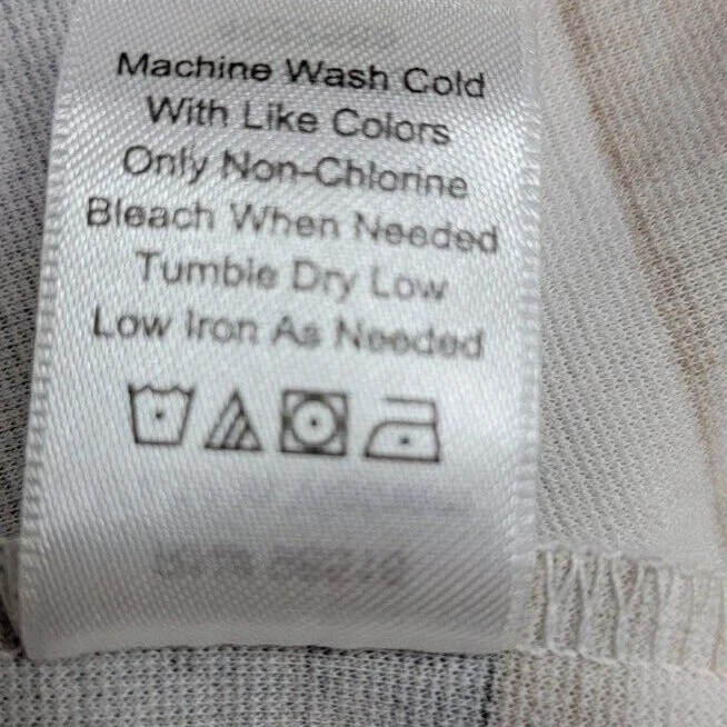 Camisa blusa Coldwater Creek para mujer talla 1X 18 negra marrón tostada crema a rayas Foto 4 de 4