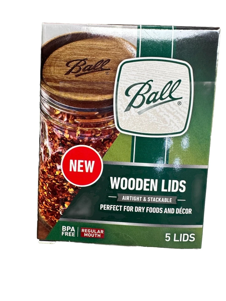 Tarro de madera tapas de almacenamiento sin BPA 5 quilates herméticas apilables para alimentos secos regular M Foto 4 de 4