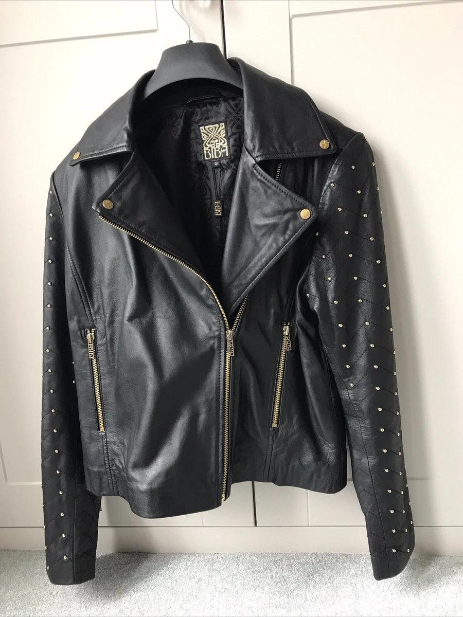 Michael kors 2024 studded leather jacket